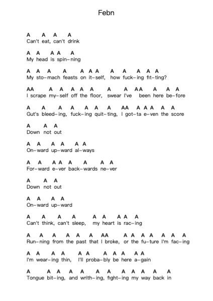 Febn Nota surat piano oleh Trash Talk - Arr.Rontrine Ollyn