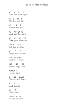 Back In The Village 鋼琴字母譜由 Iron Maiden - 編曲 Simpmark