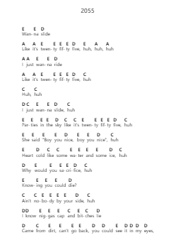 2055 Nota surat piano oleh Sleepy Hallow - Arr.Yorkkim