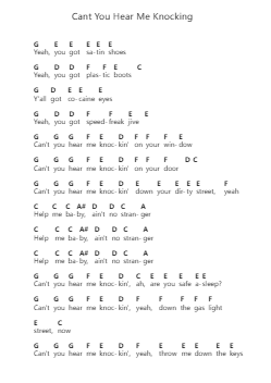Cant You Hear Me Knocking ピアノの音符 by The Rolling Stones - Arr.Galepiers Vasa