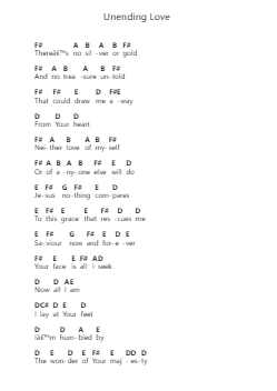 Unending Love Ghi chú đàn piano bởi Hillsong Worship - Arr.Virwey Bloornid