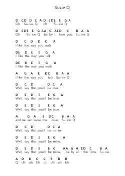 Suzie Q Nota surat piano oleh Creedence Clearwater Revival - Arr.Pehall