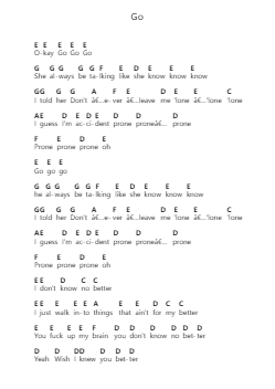 Go Piano letter notes by The Kid LAROI - Arr.Billel Samry