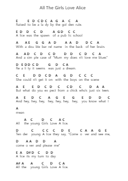 All The Girls Love Alice โน้ตตัวอักษรเปียโนโดย Elton John - Arr.Youngvian
