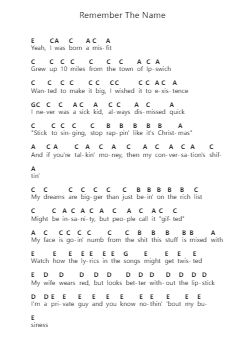 Remember The Name Piano letter noten van Ed Sheeran - Arr.Puldair