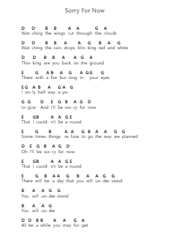 Sorry For Now 피아노 악보 Linkin Park - 편곡 Bilsa Montlaw