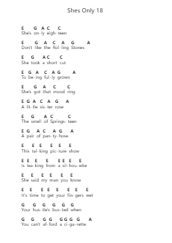 Shes Only 18 ピアノの音符 by Red Hot Chili Peppers - Arr.Chesria
