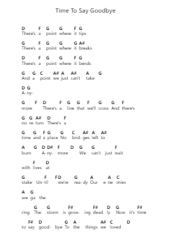 Time To Say Goodbye 鋼琴字母譜由 Jeff Williams - 編曲 Eipsyale