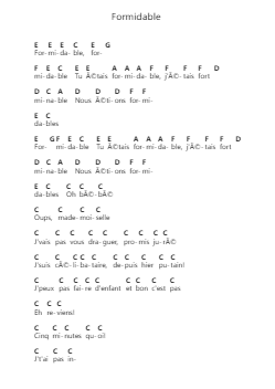 Formidable Ghi chú đàn piano bởi Stromae - Arr.Oisenrob Clyger