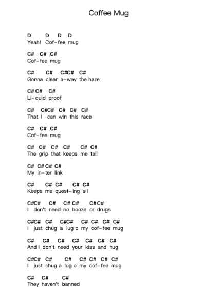 Coffee Mug Nota surat piano oleh As I Lay Dying - Arr.Zoethodore Strakerr