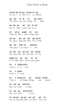 Our Time Is Now Piano letter notes by Amy Grant - Arr.Kirkmaltz