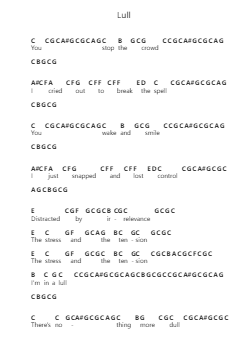 Lull ピアノの音符 by Radiohead - Arr.Keliot Hicksner