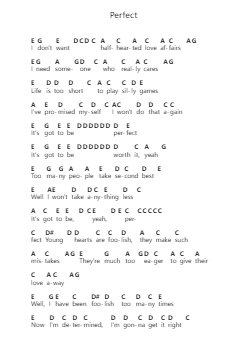 Perfect Piano letter notes by Fairground Attraction - Arr.Sukin