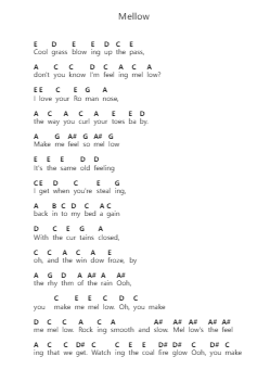 Mellow Piano letter notes by Elton John - Arr.Dempron Jacbess