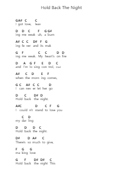 Hold Back The Night Piano letter noten van Aldo Nova - Arr.Duntrick
