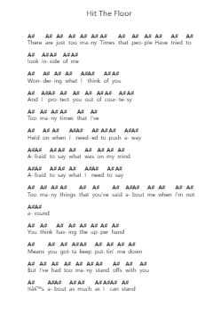 Hit The Floor 피아노 악보 Linkin Park - 편곡 Waygrid