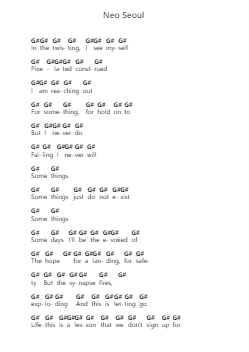Neo Seoul Nota surat piano oleh After The Burial - Arr.Jackbing Priceliot