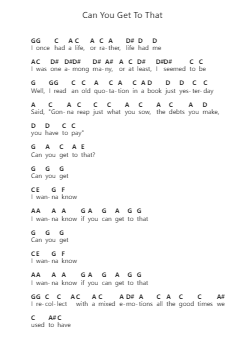 Can You Get To That 钢琴字母谱由 Funkadelic - 编曲 Quinliet