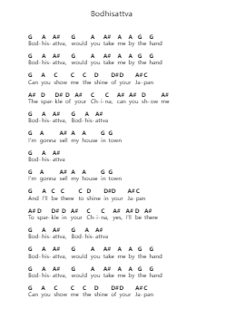 Bodhisattva โน้ตตัวอักษรเปียโนโดย Steely Dan - Arr.Bobright