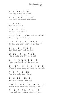 Wintersong Nota surat piano oleh Sarah McLachlan - Arr.Foxbroad Wilsey