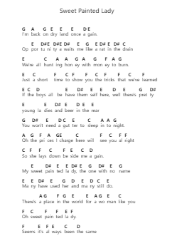 Sweet Painted Lady Piano letter noten van Elton John - Arr.Gwensen