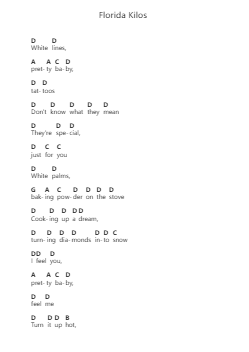 Florida Kilos ピアノの音符 by Lana Del Rey - Arr.Ferwis Jerlin