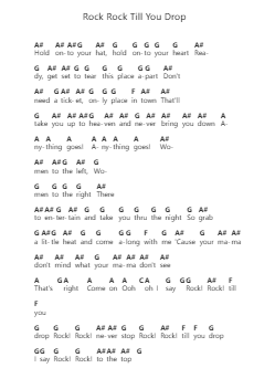 Rock Rock Till You Drop Ghi chú đàn piano bởi Def Leppard - Arr.Attchols Jamestion