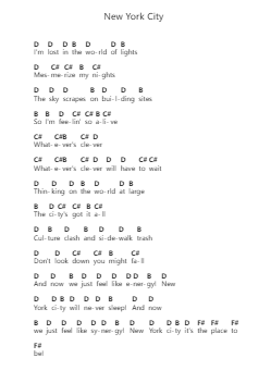 New York City ピアノの音符 by Emigrate - Arr.Consdrow
