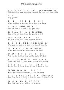 Ultimate Showdown Nota surat piano oleh Lemon Demon - Arr.Bobpritt Kathpril