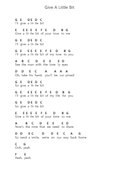 Give A Little Bit Piano letter noten van Goo Goo Dolls - Arr.Lesvien Billjay