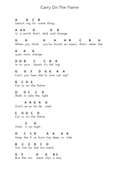 Carry On The Flame Piano letter noten van Triumph - Arr.Dowar Warford
