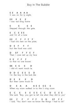 Boy In The Bubble โน้ตตัวอักษรเปียโนโดย Alec Benjamin - Arr.Earwy