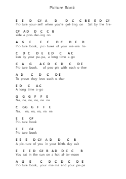Picture Book Piano letter notes by The Kinks - Arr.Sonfy Strasie