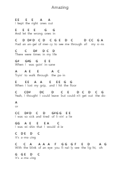 Amazing Piano letter notes by Aerosmith - Arr.Chrisphael Reedno