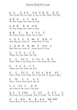 Some Kind Of Love 鋼琴字母譜由 Dido - 編曲 Bisay