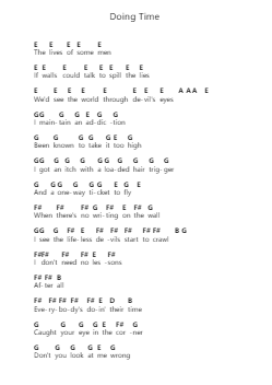 Doing Time Piano letter noten van Avenged Sevenfold - Arr.Buckchad