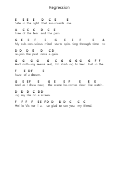 Regression पियानो पत्र नोट्स द्वारा Dream Theater - Arr.Carrnie