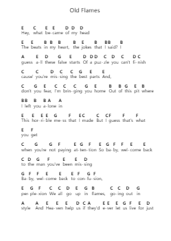 Old Flames 鋼琴字母譜由 Coheed and Cambria - 編曲 Lauven Joyceleif