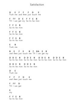 Satisfaction ピアノの音符 by Benny Benassi - Arr.Mollwalsh Dinions