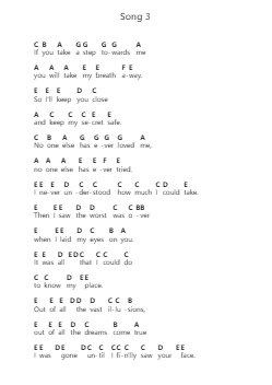 Song 3 โน้ตตัวอักษรเปียโนโดย Stone Sour - Arr.Latbel Conler