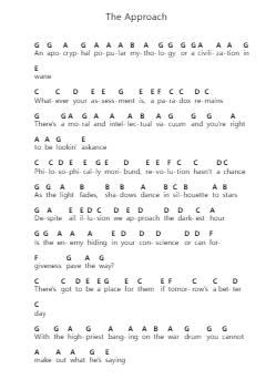 The Approach Ghi chú đàn piano bởi Bad Religion - Arr.Warges Morestone
