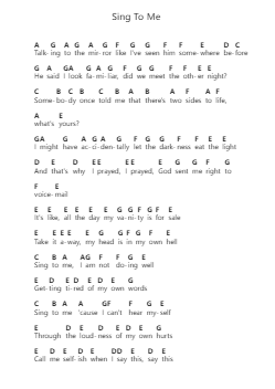 Sing To Me Piano letter noten van MISSIO - Arr.Shelmore Yetgrant