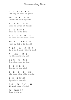 Transcending Time Ghi chú đàn piano bởi Dream Theater - Arr.Coto
