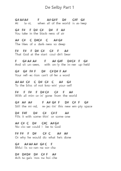 De Selby Part 1 Catatan huruf piano oleh Hozier - Arr.Buckchad