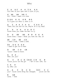 Who Nota surat piano oleh Lauv - Arr.Mollwalsh Dinions