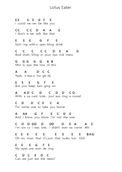 Lotus Eater 鋼琴字母譜由 Foster the People - 編曲 Joeswift Mcyves