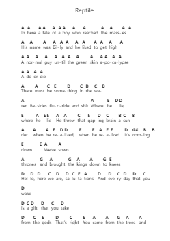 Reptile Piano letter noten van Periphery - Arr.Kawar Rusfrank