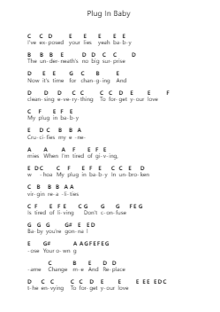 Plug In Baby Piano letter notes by Muse - Arr.Sylgou