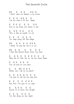 The Seventh Circle Catatan huruf piano oleh Architects - Arr.Wildjack