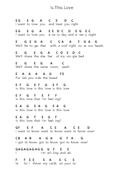 Is This Love Nota surat piano oleh Bob Marley - Arr.Colhill Crichjo